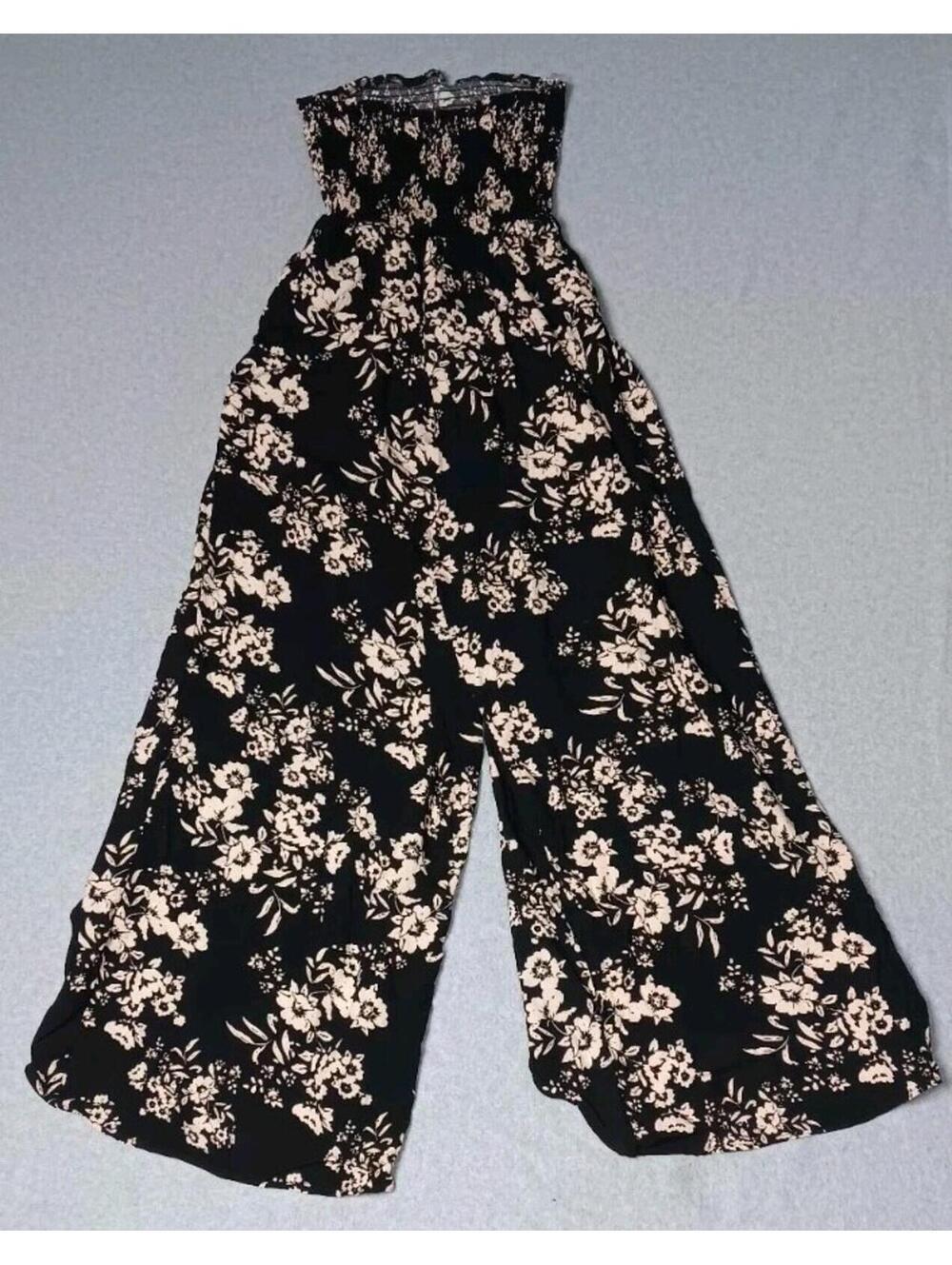 NWT! J For Justify Strapless Wide Leg High Slit Jumpsuit Romper Womens Size... - Picture 8 of 13